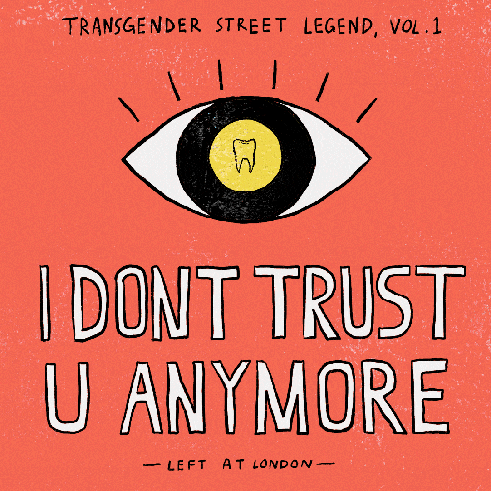 2/3 series of motion illustrations based on songs by transgender artists. Song: "I DONT TRUST U ANYMORE" by Left at London