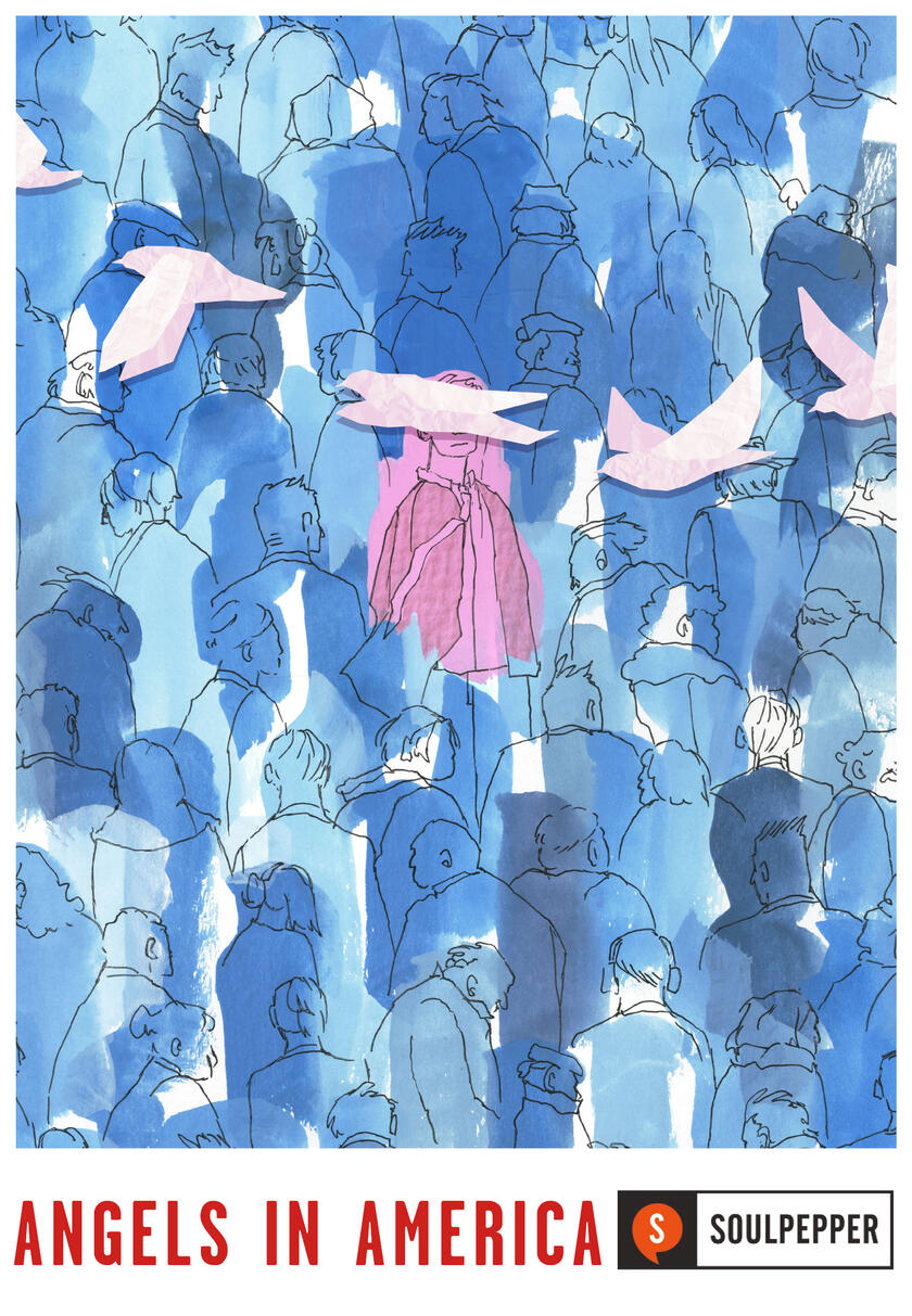 Mock poster based on "Angels in America" play